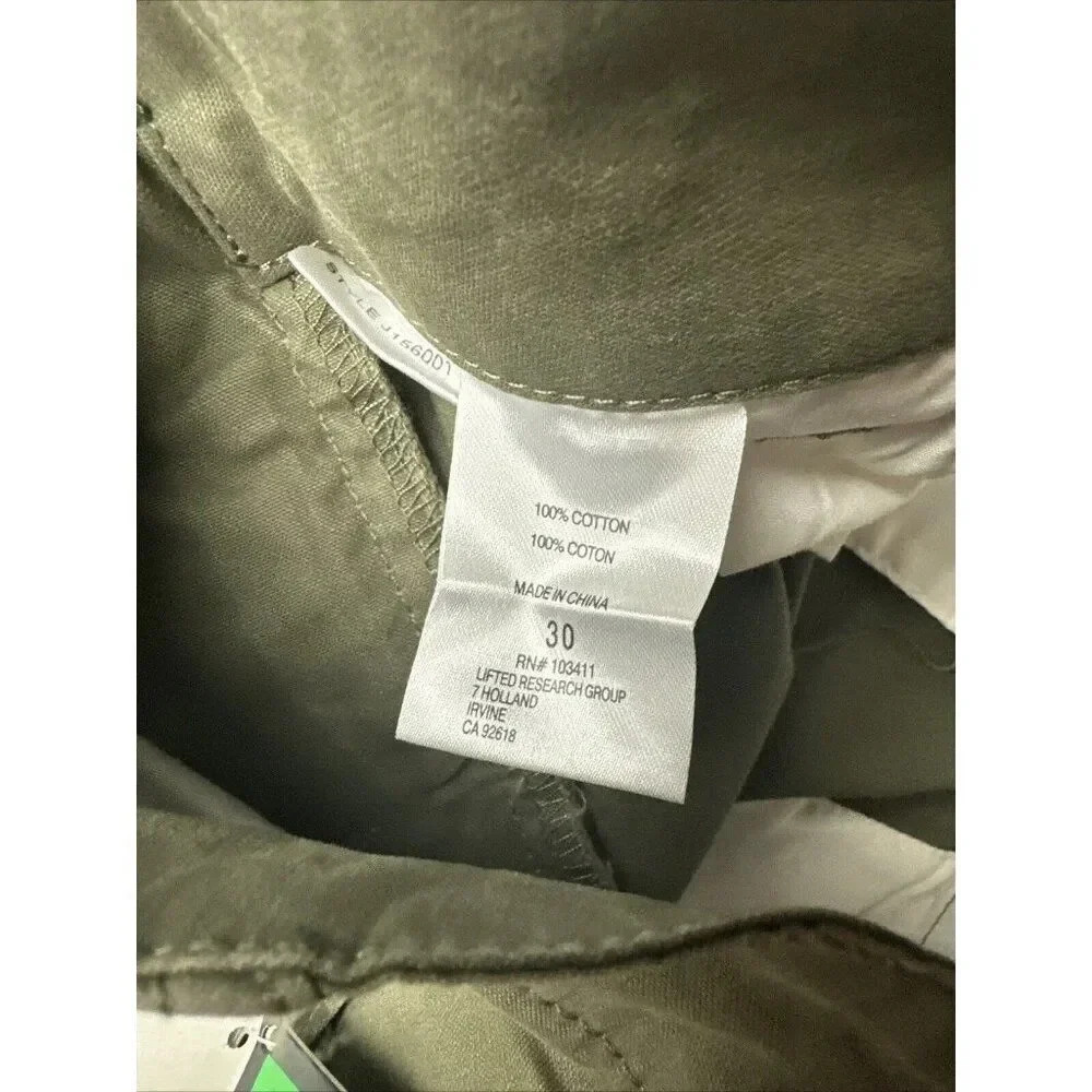 LRG Men’s Lifted Research Group Ripstop Cargo Shorts Green Size 30 New - Picture 11 of 14